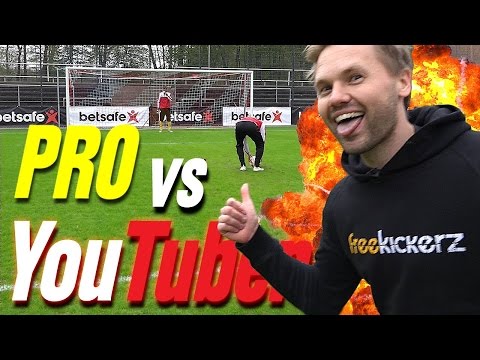 YOUTUBER vs PRO's - Epic Bundesliga Football Challenges - freekickerz