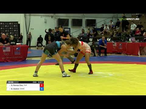 Women's Freestyle 55 Finals - Gabriela Ramos Diaz (PUR) vs. Ronna Heaton (SKWC)