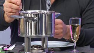 Rosenstein & Söhne Edelstahl-Fondue-Set für 6 Personen