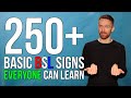 250 Basic BSL Signs EVERYONE Can Learn