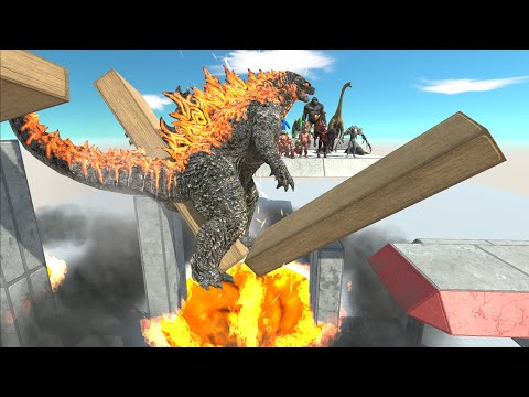 All Units Go Down Stairs | Who Will Fall Into The Tornado - Animal Revolt Battle Simulator
