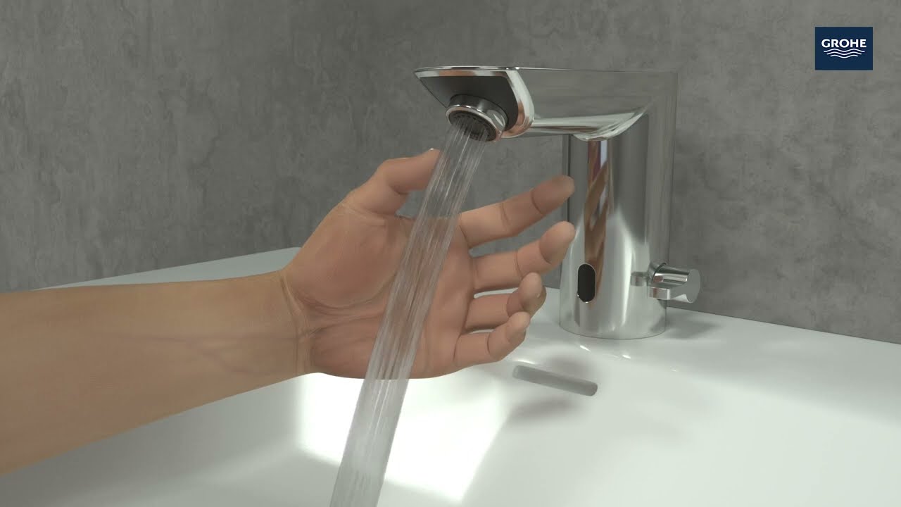 GROHE BAU COSMOPOLITAN E BASIN ΑΝΑΜΕΙΚΤΙΚΗ ΜΠΑΤΑΡΙΑ ΝΙΠΤΗΡΑ ΜΕ ΦΩΤΟΚΥΤΤΑΡΟ ΑΣΗΜΙ