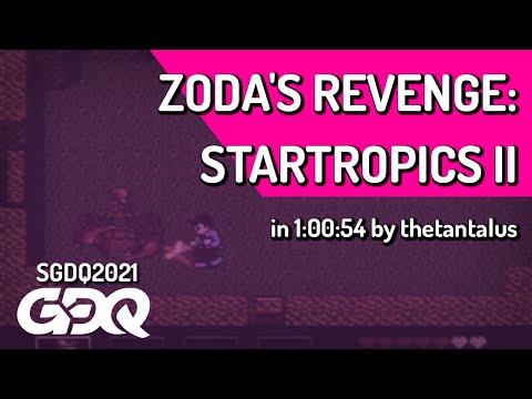 Zoda's Revenge: Startropics II by thetantalus in 1:00:54 - Summer Games Done Quick 2021 Online