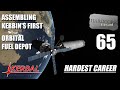 Kerbal Space Program Hardest Career 65 Assembling Kerbin S First Orbital Fuel Depot Phase 1