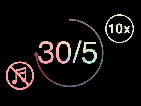 30/5 - Pomodoro - 30 minute timer with 5 minute breaks - No Music - Dark Pastel