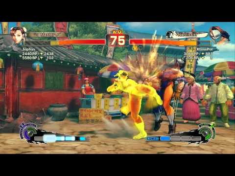 Super Street Fighter 4 Arcade Edition PC Online Battle - Jophys (Chun-Li) vs KtossPol (Claw)