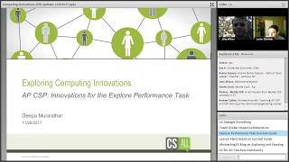 Webinar 20171128 AP CSP Innovations for the Explore Performance Task