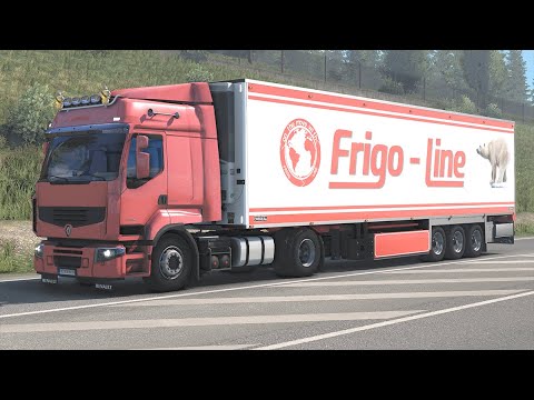 ETS2 1.38 -  Euro Truck Simulator 2 - Renault Premium - Liege to Kassel with medical equipment