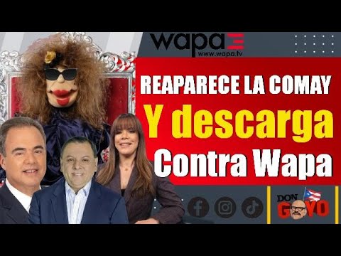 Reaparece La Comay y descarga contra directivos de Wapa TV