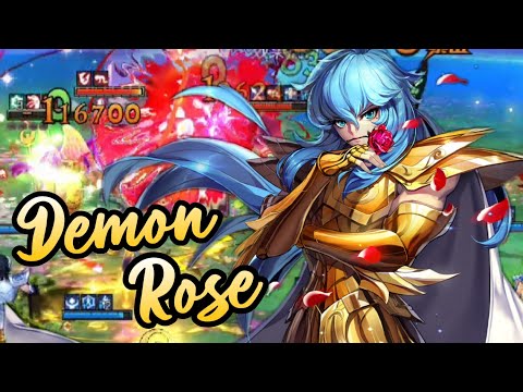 Pisces Aprhodite REPAIR So Powerful in PvP! Can Shoot Dozens of Roses!! - Saint Seiya Awakening