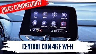 Central Multimídia Chevrolet com internet 4G e Wif