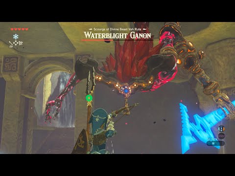 Zelda Breath of the Wild - Divine Beast Vah Ruta Walkthrough - WaterBlight Gannon No Damage