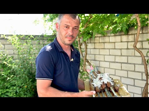 Люля-кебаб не спадающий с шампура.