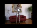 Sexy Silver Catsuit Twerk To RavenJustice 2015