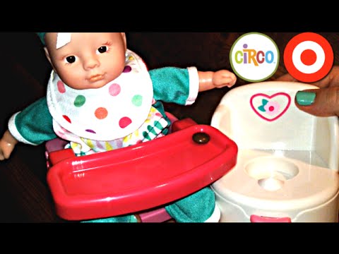 Circo Mini Feed & Go Doll from Target with Potty Chair and High Chair Video