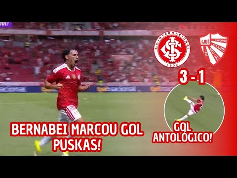 BERNABEI MARCOU GOL ANTOLÓGICO! INTER 3x1 SÃO LUIZ DE IJUÍ MELHORES MOMENTOS COMPLETO
