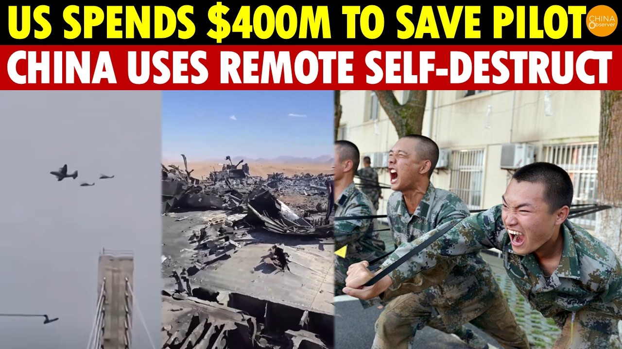 Shocking! US Spends $400M to Save Pilot, China Won’t Spend $4, Uses Remote Self-Destruct to Kill Own
