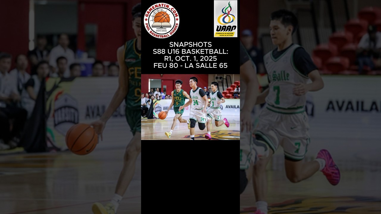 Snapshots: U16 Basketball - FEU 80 - DLSU 65