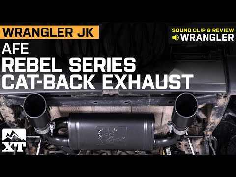 Jeep Wrangler JK AFE Rebel Series Cat-Back Exhaust Sound Clip & Install