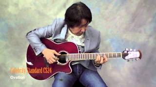 Video thumbnail for ［Acoustic Guitar Book 39］New Model Impression : Ovation Celebrity Standard CS24 by acguitarbook