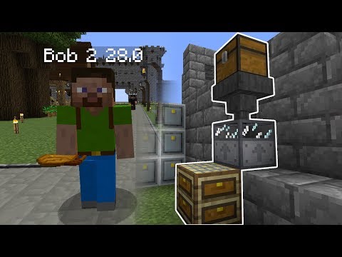 Automatische Stein zufuhr mit Bob 2 - Minecraft Castle 19 - Minecraft Modpack