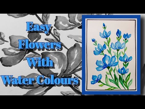 Water Colour Tutorial for beginners II Water Colour Flowers II Rupali Bhagat