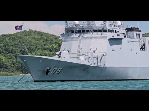 PHILIPPINE NAVY'S (NEWEST VESSEL) FFG06 (BRP MIGUEL MALVAR) Anchored In Guimaras Strait