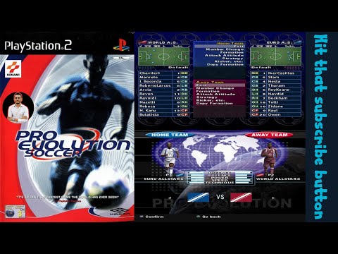 Pro Evolution Soccer: World All Stars vs Europe All Stars | Full Match Gameplay on PS2 PlayStation 2