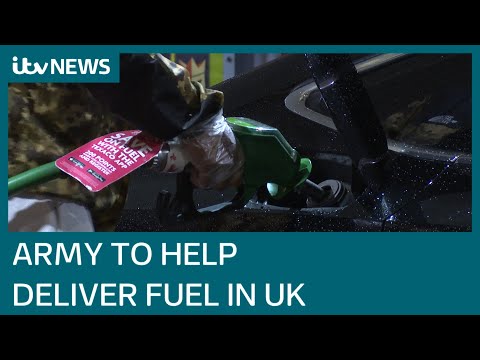 Army tankers to start delivering fuel to petrol stations amid UK lorry driver shortage | ITV News