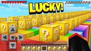 LUCKIEST MINECRAFT PLAYER vs UN-LUCKIEST MINECRAFT PLAY! (1v1 Lucky Block Race)