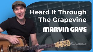 How to play Heard It Through The Grapevine by Marvin Gaye (Guitar Lesson SB-412)