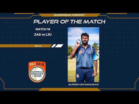 MOM: S.Shanmugam - ZAS vs LJU | Highlights | FanCode ECS Croatia Day 5 | Croatia 2021