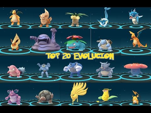 EVOLUCIÓN POKÉMON GO AMAZING- TOP 20 RARE POKEMON EVOLVING
