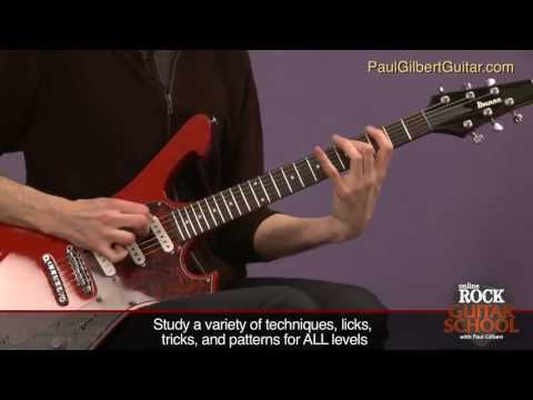 Paul Gilbert Guitar Lessons: 3 Note Per String Major Scale