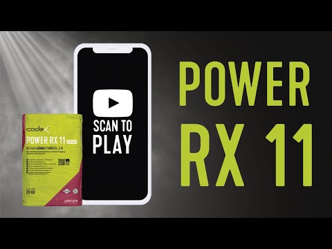 SCAN TO PLAY - Sicher zementäre Fliesenverlegung im Außenbereich mit dem codex Power RX 11 Outdoor