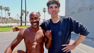 CHALLENGING VENICE BEACH TRASH TALKERS TO $100 SHOOTOUT!