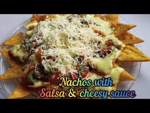 HOME-MADE NACHOS RECIPE | with salsa & cheesy sauce NO ONION NO GARLIC#nachos