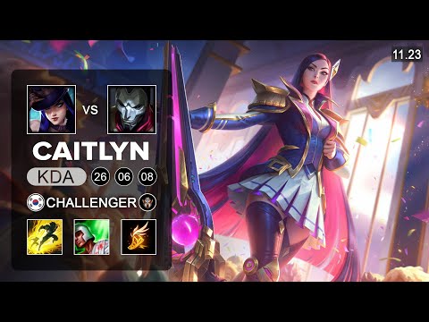 DK Deokdam Caitlyn vs Jhin - KR Challenger - PreSeason 12 Patch 11.23