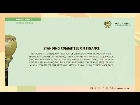 Standing Committee on Finance, 07 November 2025