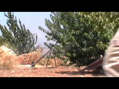 استهداف حاجز الجازر في ريف إدلب بصاروخ محلي الصنع من قبل لواء سرايا علماء الشام