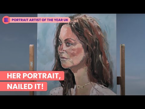 Melanie Sykes Becomes the Muse | Portrait Artist of the Year UK