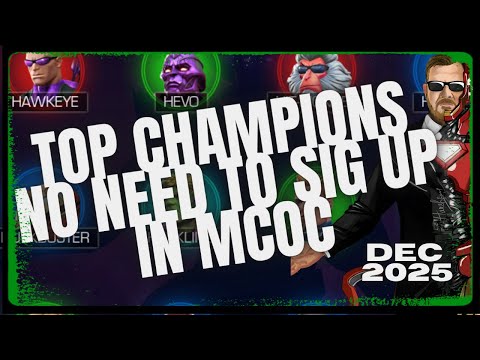 The BEST Champions To SAVE Signature Stones On In MCOC! January 2026 MCOC Ranking Series Vid 15