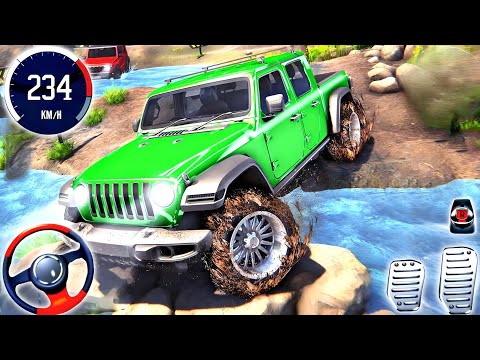 Jeep 4x4 Driving Offroad Simulator Gameplay - SUV Luxury Prado Driver 3D - Android Video Games