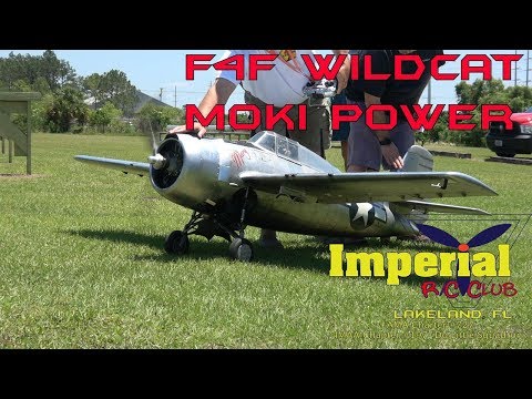 F4F Wildcat 1/5 Scale RC Warbird - Moki 250cc