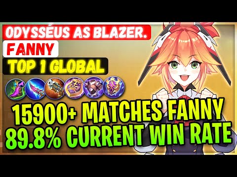 15900+ Matches Fanny, 89.8% Current WR [ Top 1 Global Fanny ] odysséus as blazer. - Mobile Legends