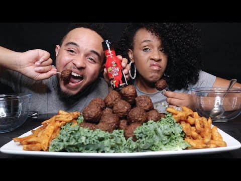 2X SPICY MEATBALL CHALLENGE| EPIC EMPIRE @prissyp01 @PRGANG14 CHALLENGE | 먹방