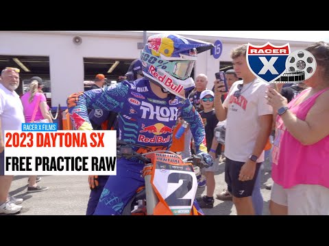 2023 Daytona Supercross Free Practice RAW | Racer X Films
