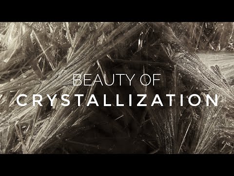 Beauty of Crystallization - A Time Lapse Video about Crystal Growth