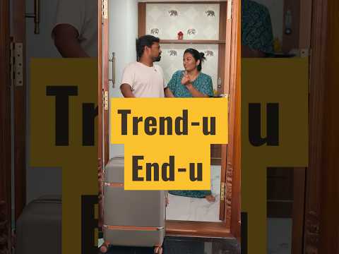 Trend-க்கு End-u 🤣😂👆 #sathishdeepacomedy #deepasathishcomedy