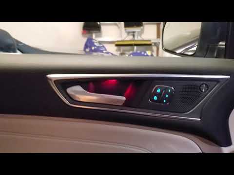 2019 Ford Edge Door Handle Illumination Turns Red When a Door is Open to Warn Traffic